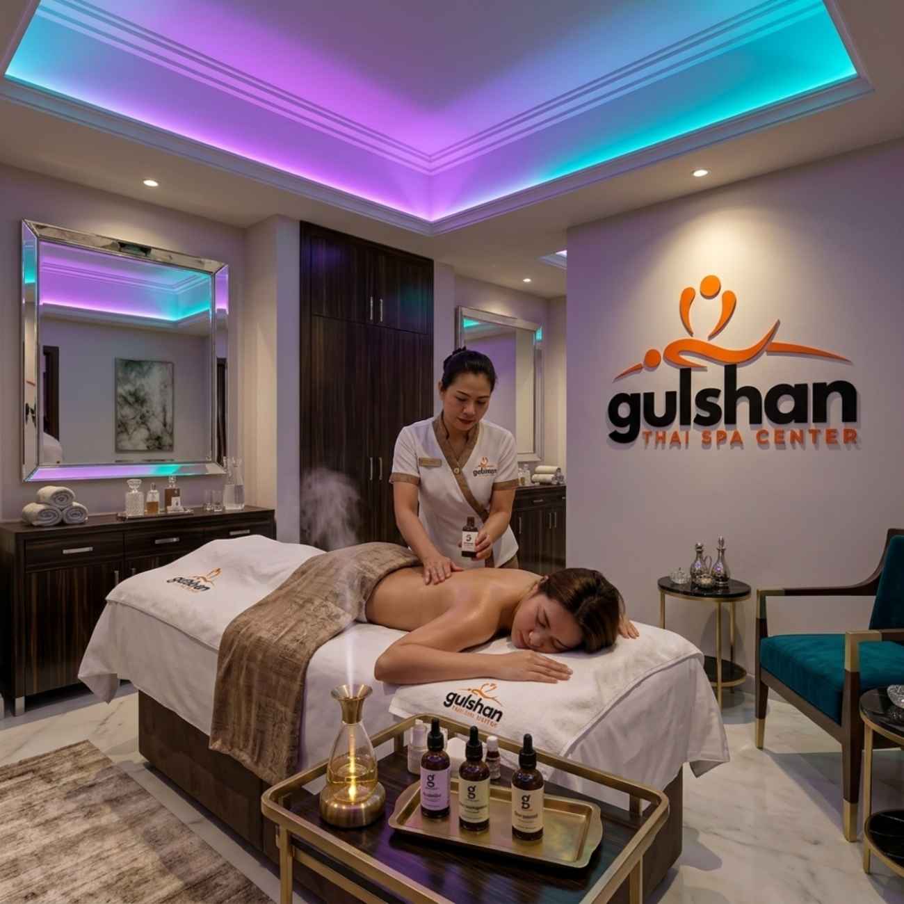 Aromatherapy Massage treatment at Gulshan Thai SPA Center in Dhaka