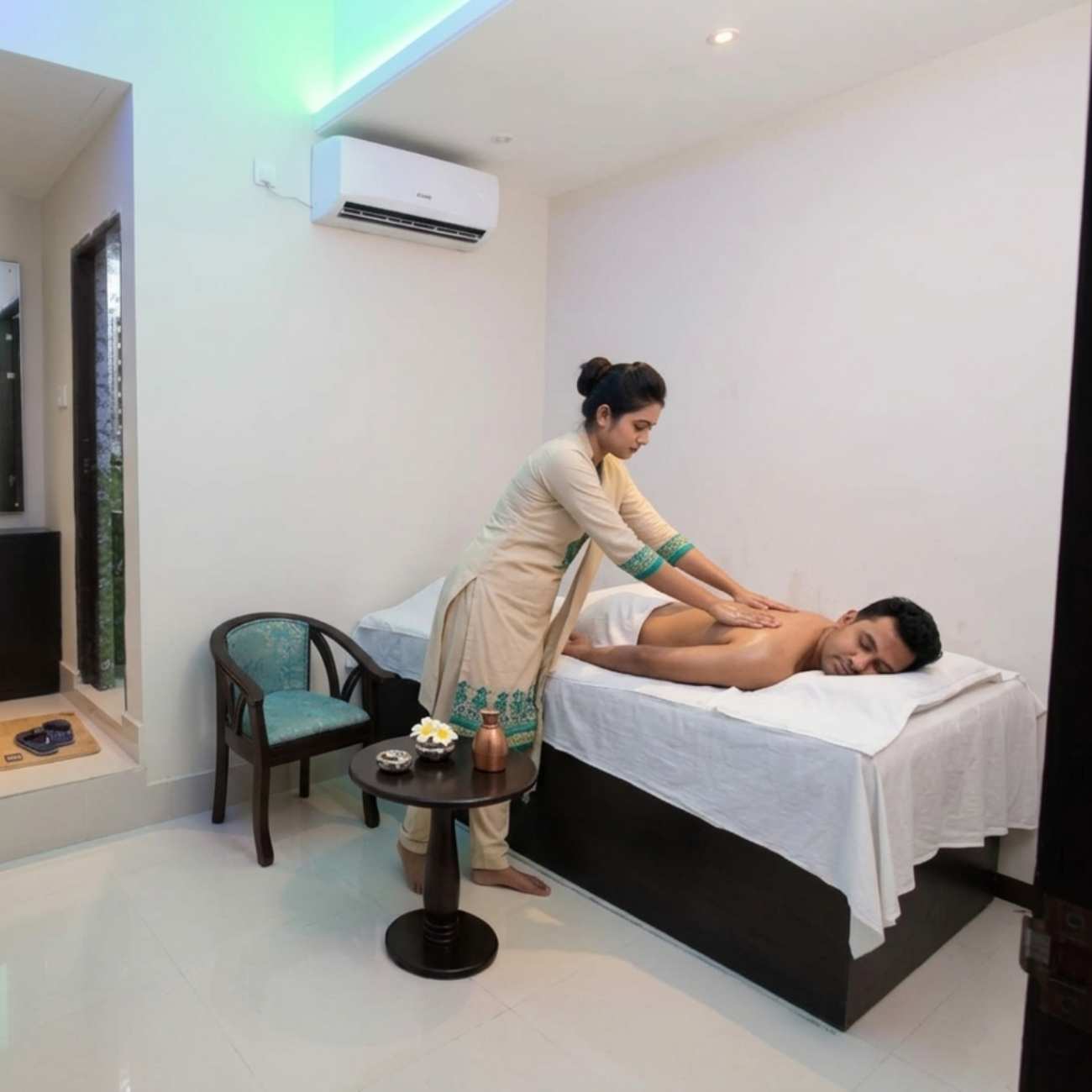 Body Massage treatment session at Gulshan Thai SPA Center, Dhaka