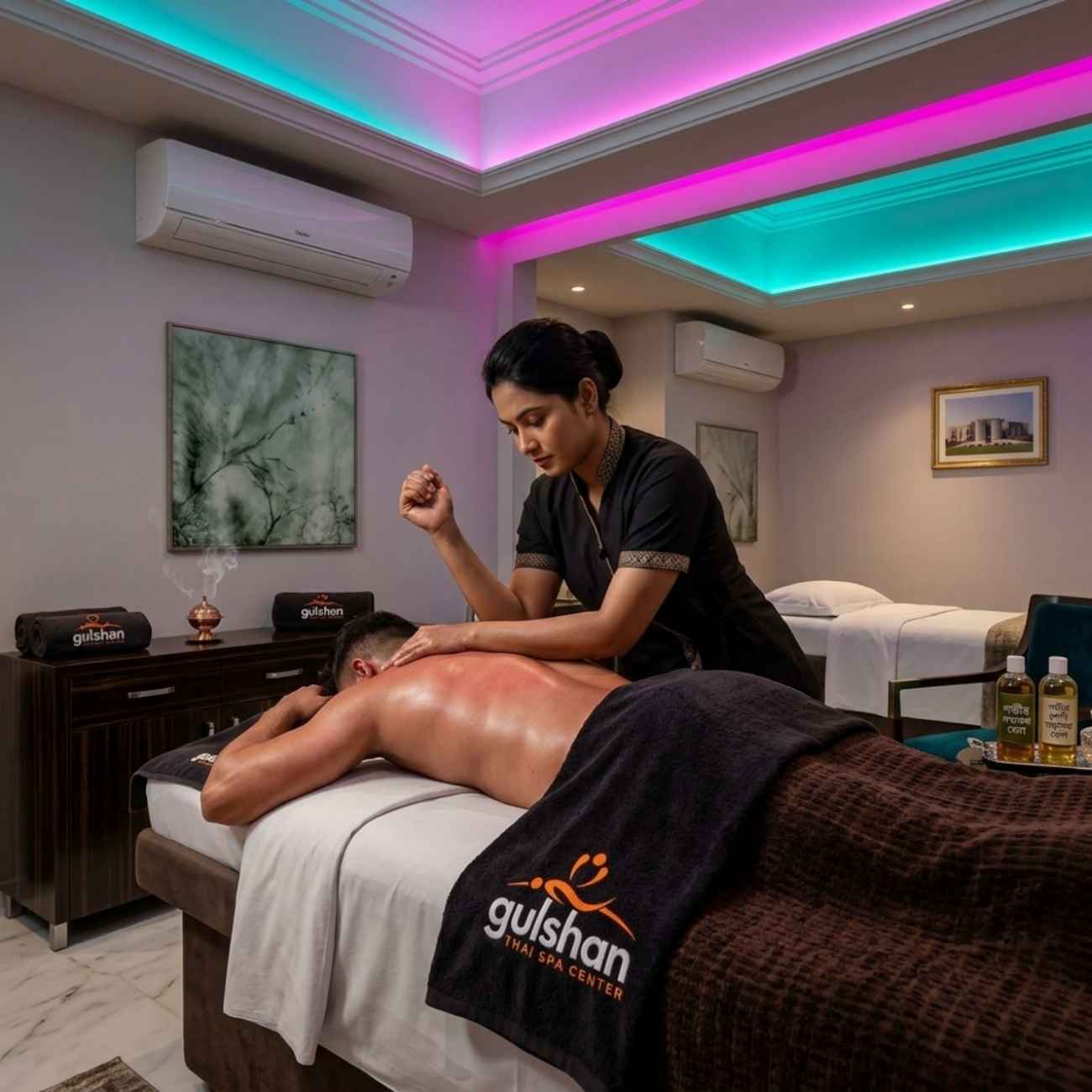 Deep tissue massage at Gulshan Thai SPA Center in Dhaka