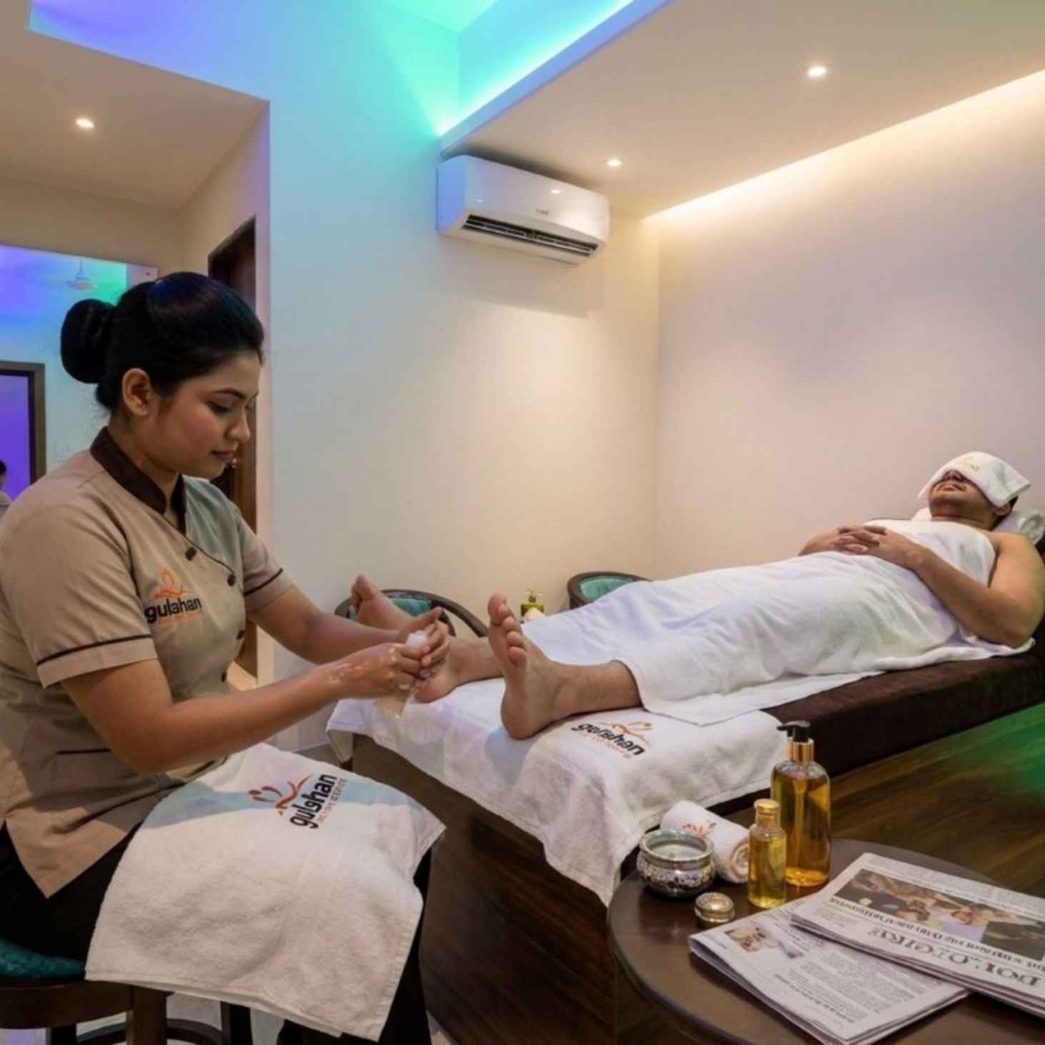 Professional foot massage service in Dhaka at Gulshan Thai SPA Center