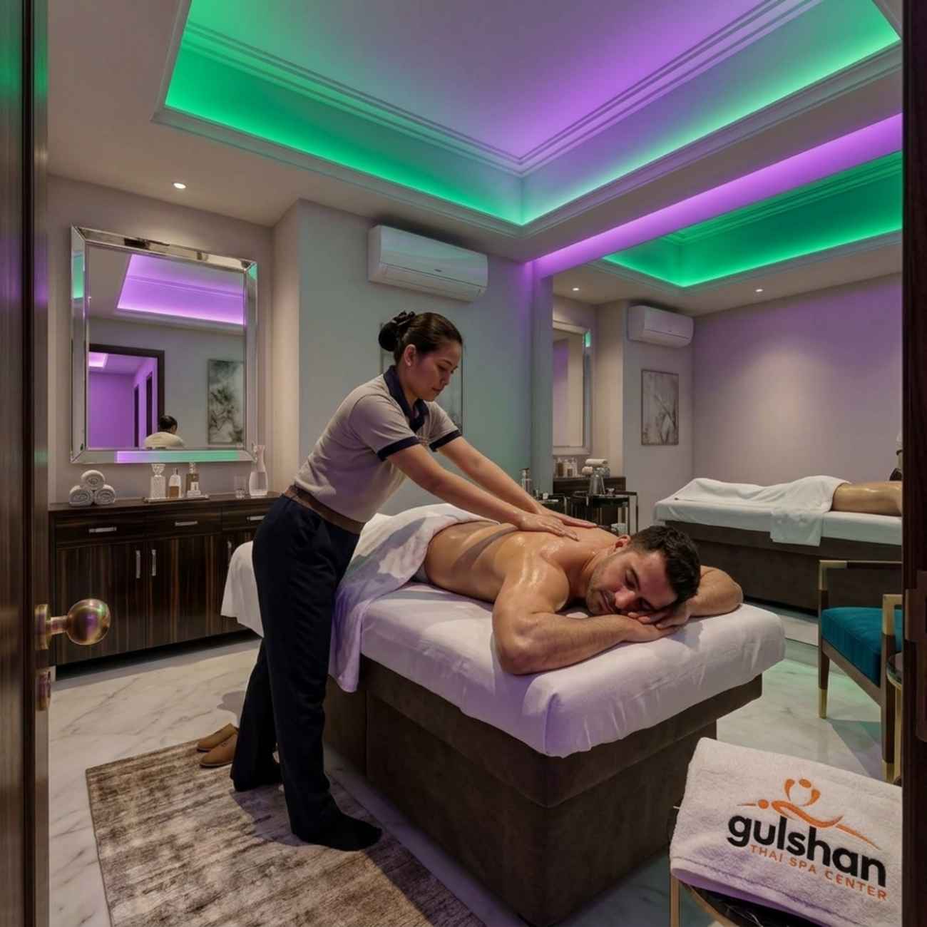 Swedish Massage treatment room at Gulshan Thai SPA Center, Dhaka