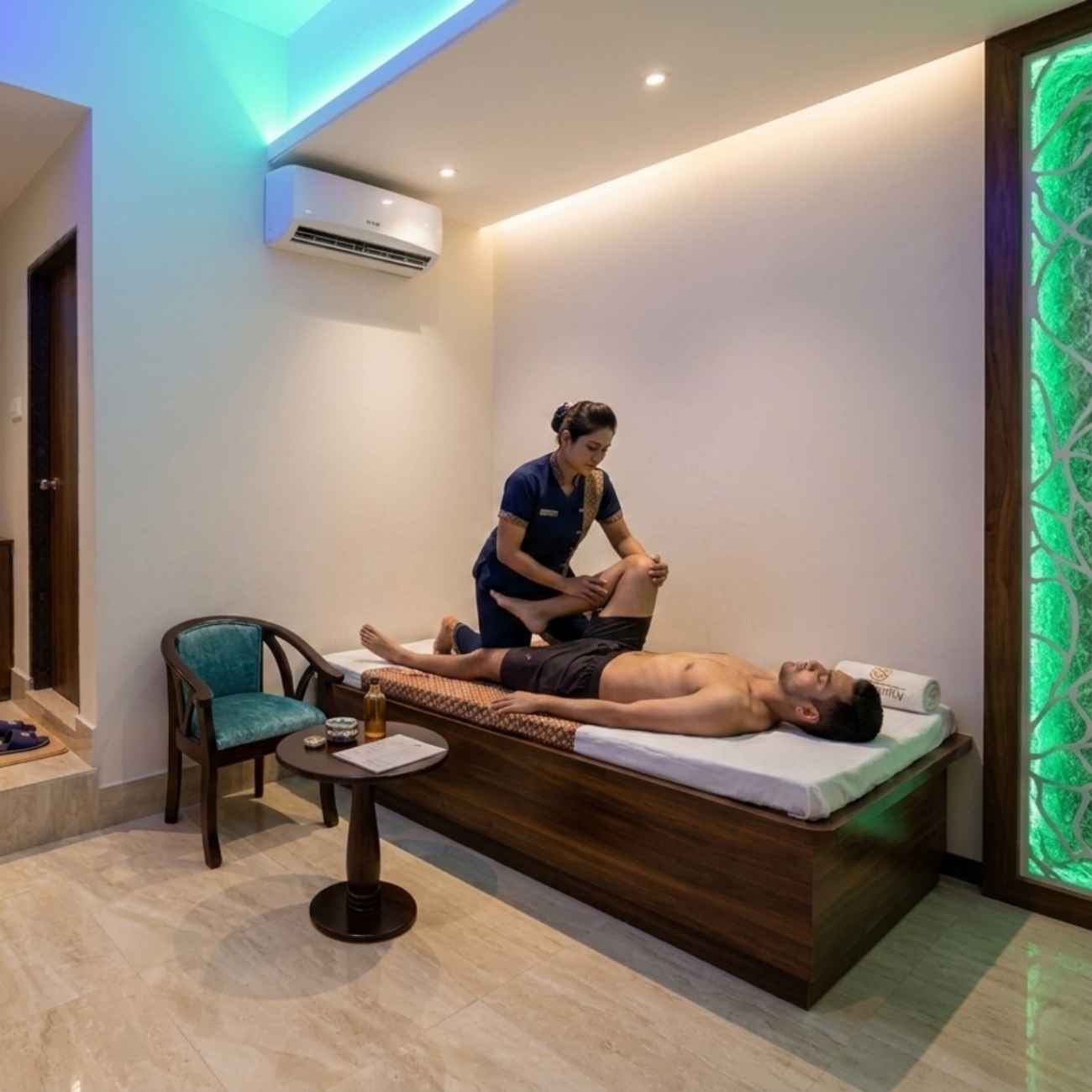 Traditional Thai massage treatment room at Gulshan Thai SPA Center, Gulshan 2, Dhaka